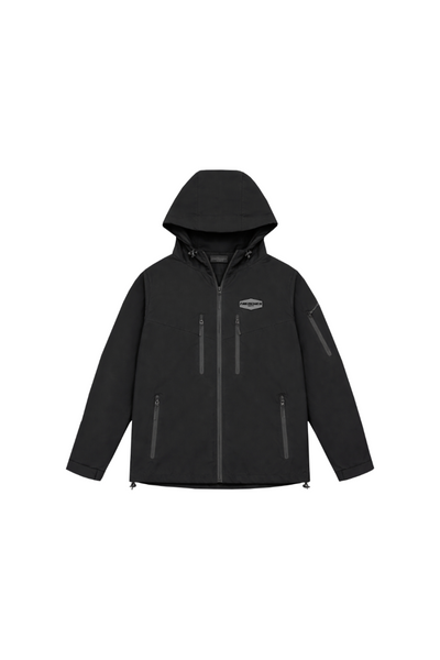 BLACK BASIC WINDBREAKER