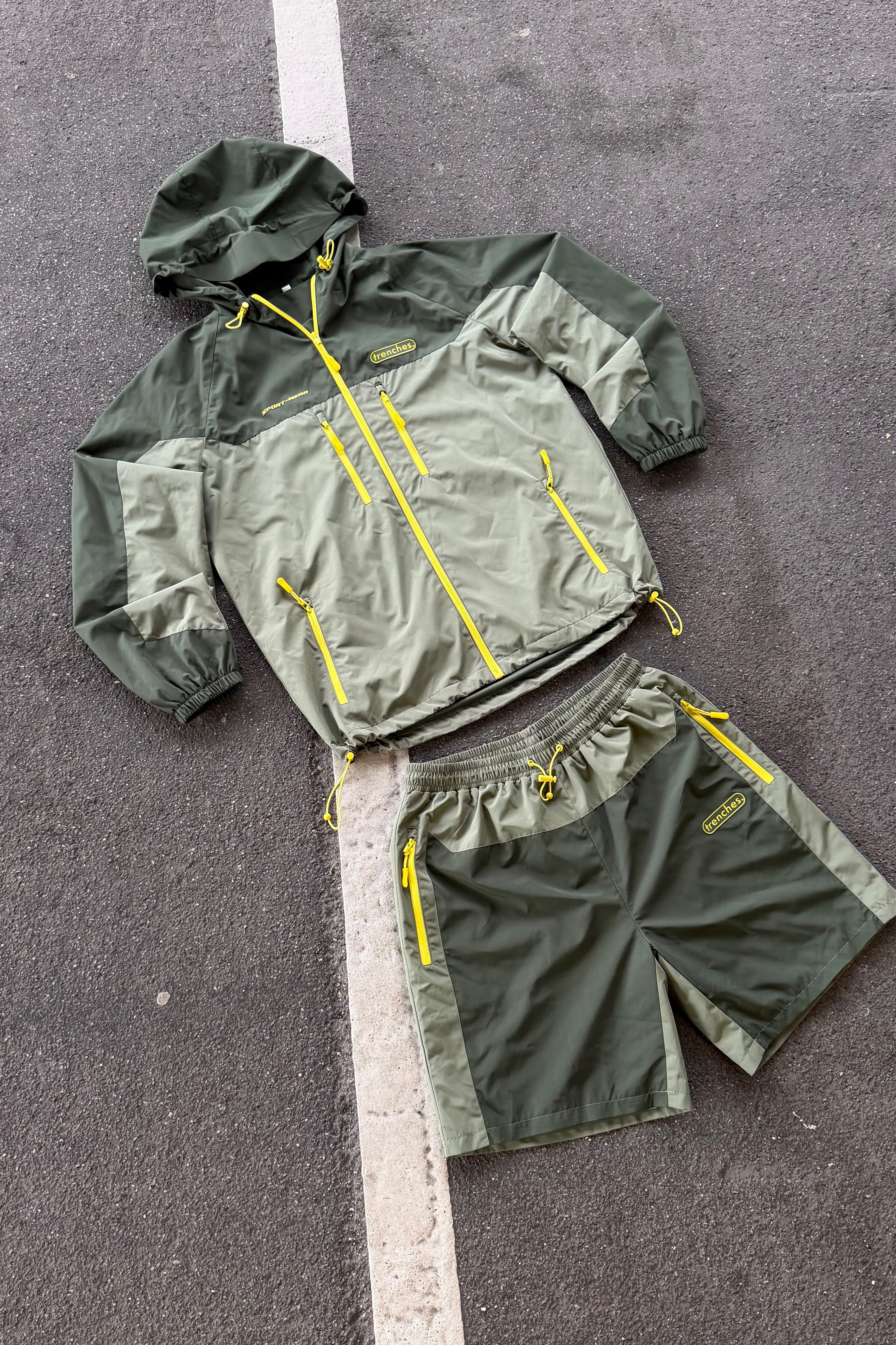 GREEN/YELLOW TRC WINDBREAKER