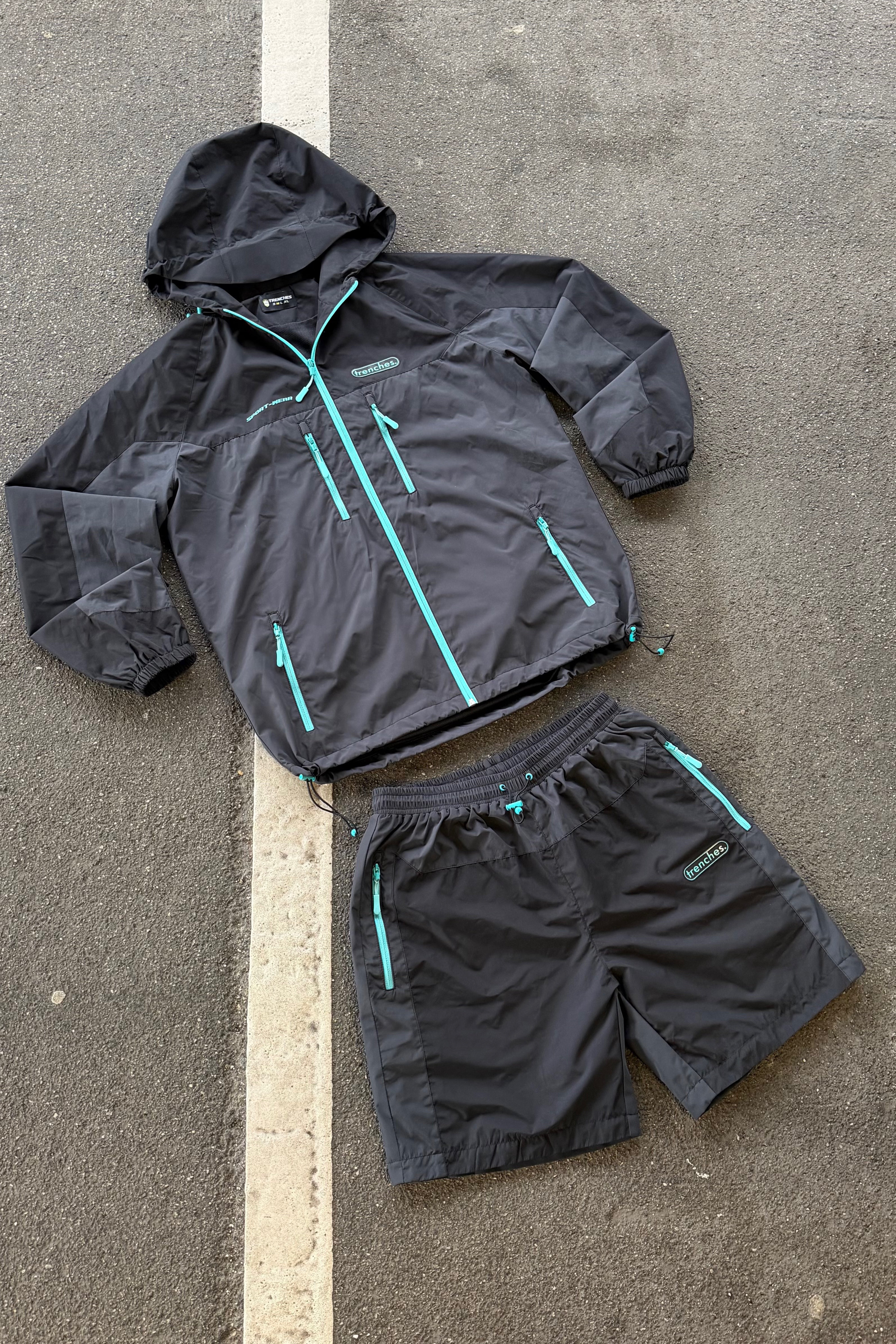 BLACK/BLUE TRC WINDBREAKER