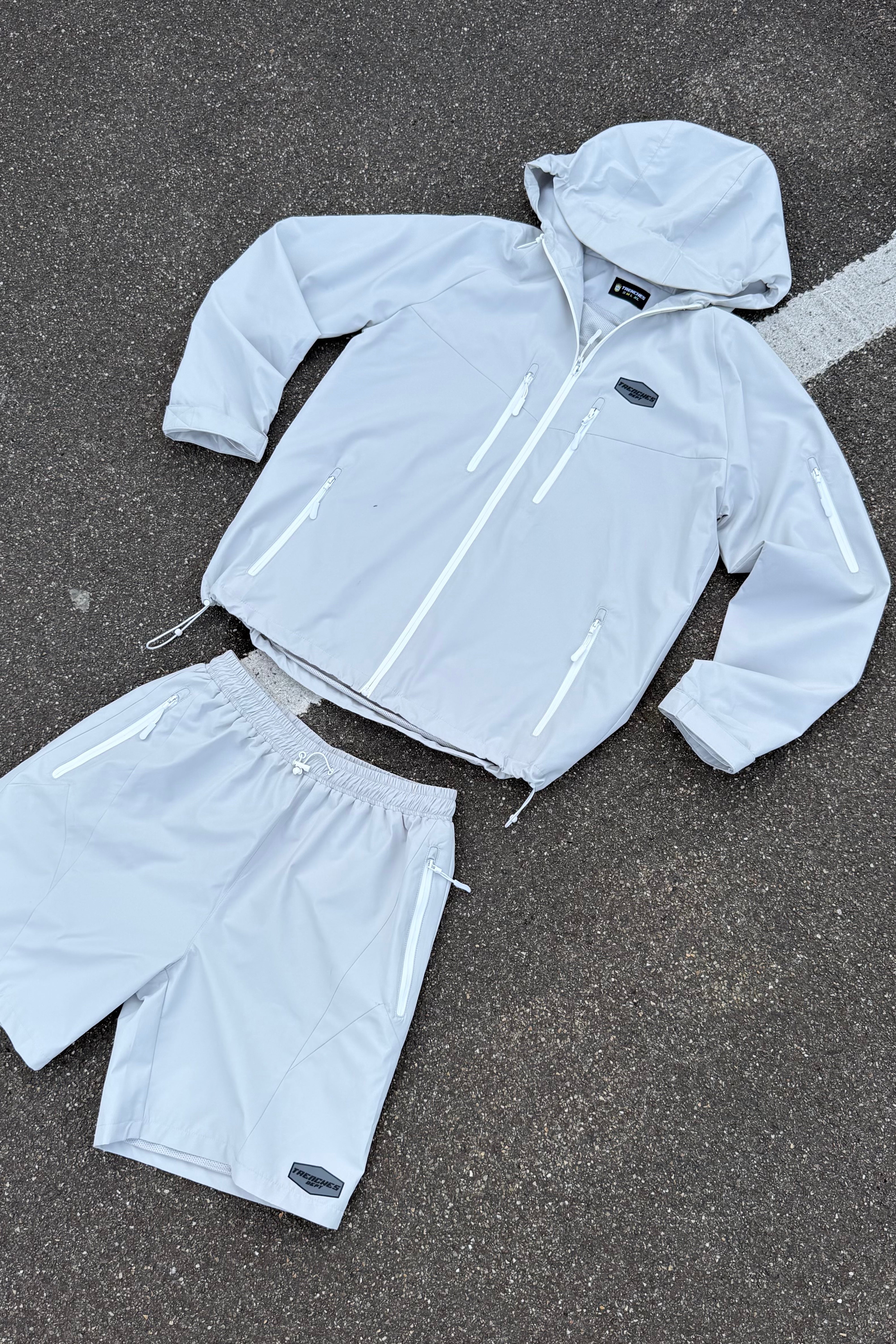 GREY BASIC WINDBREAKER